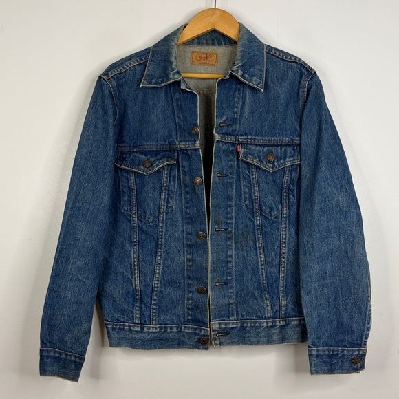 Vintage Levi's Jean Jacket Mens 38 Blue Denim Trucker Made in Canada 80s 90s - Picture 2 of 16